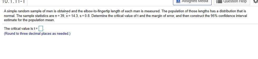 Solved IU.'I. TIL Assigned Media Question Help A simple | Chegg.com