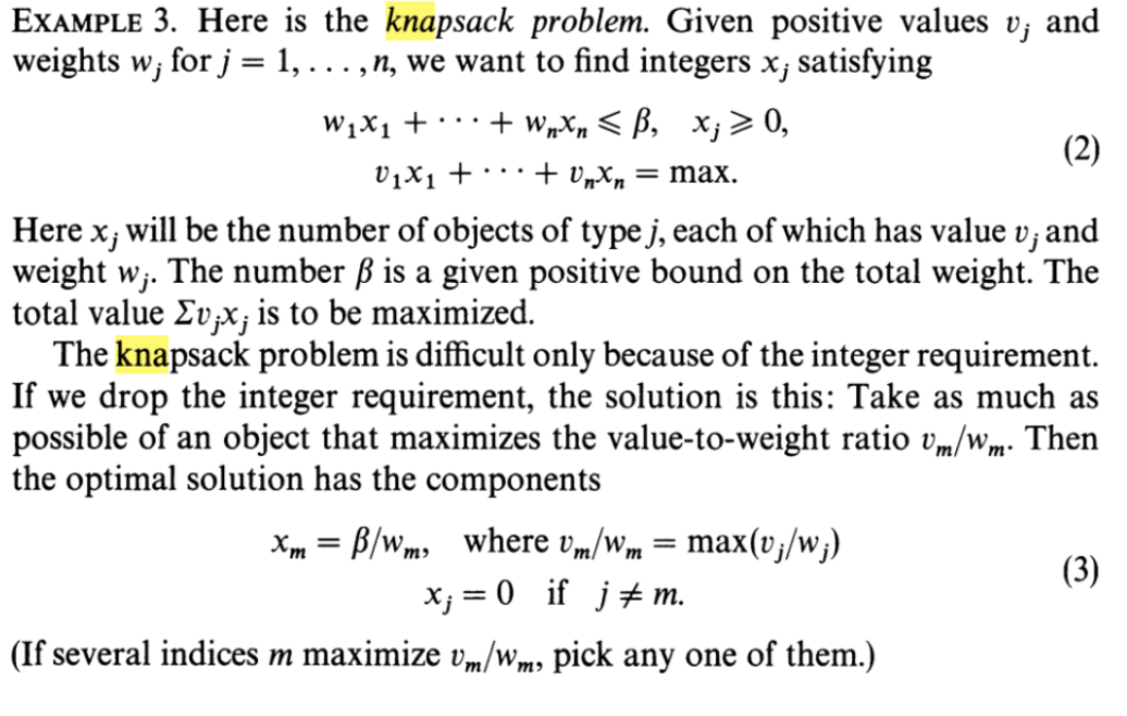 Example 3 Here Is The Knapsack Problem Given Pos Chegg Com