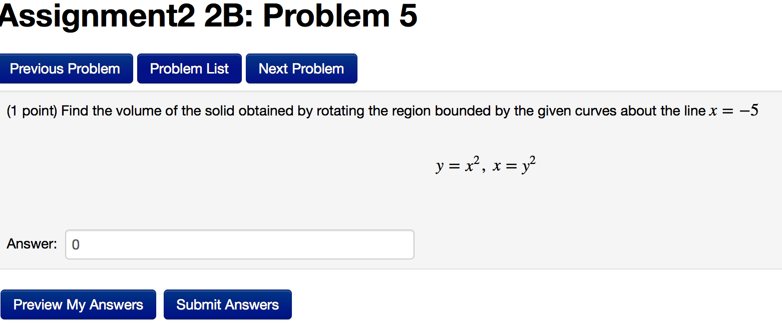 Solved Assignment2 2B: Problem 5 Previous Problem Problem | Chegg.com