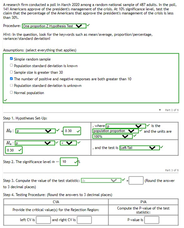 Solved A research firm conducted a poll in March 2020 among | Chegg.com