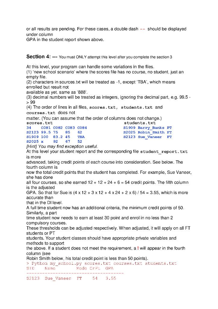 Instructions: - Language: -Python Python OOP | Chegg.com