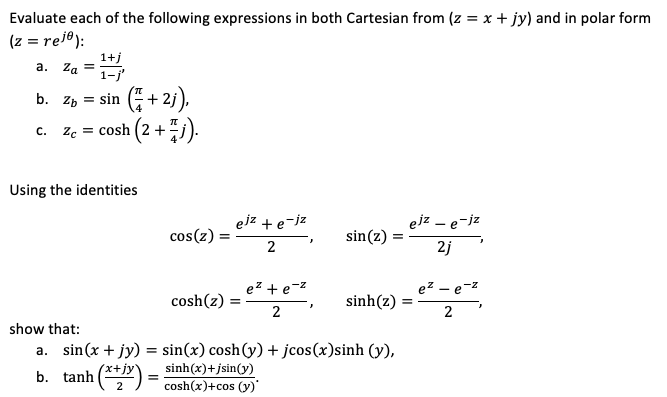 Solved a. Ζα Evaluate each of the following expressions in | Chegg.com