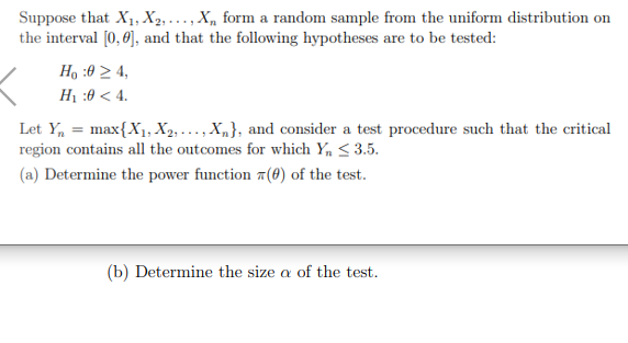 Solved Suppose That X₁ X2 X Form A Random Sample From 6350