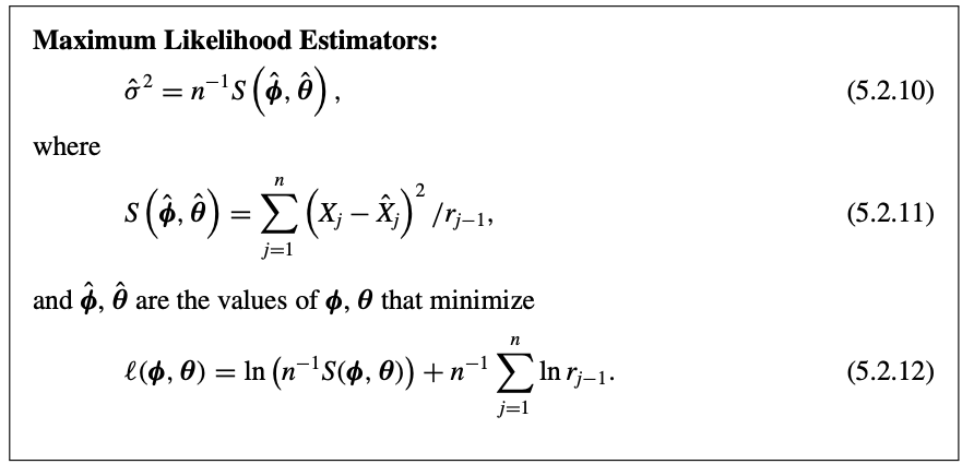 5 8 From The Innovation Form Of The Likelihood Chegg Com