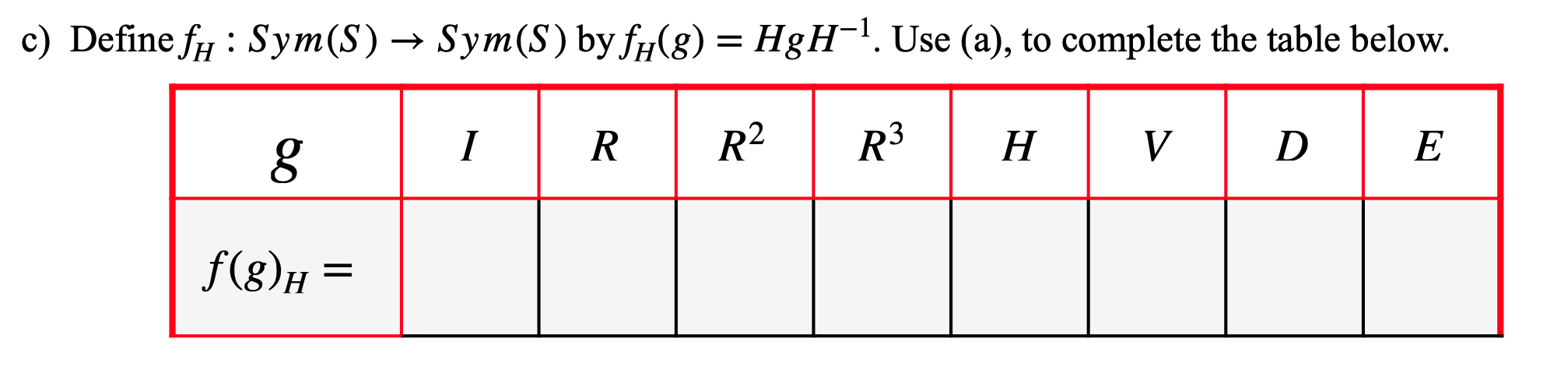 Solved I just need help completing the table for part (c). | Chegg.com