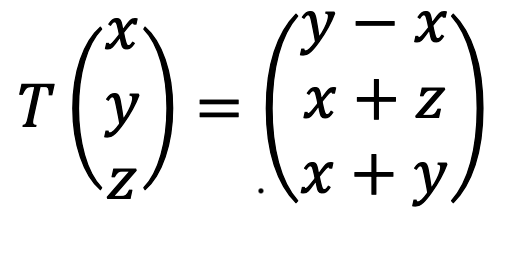 Solved Get the matrix associated with the transformation, | Chegg.com