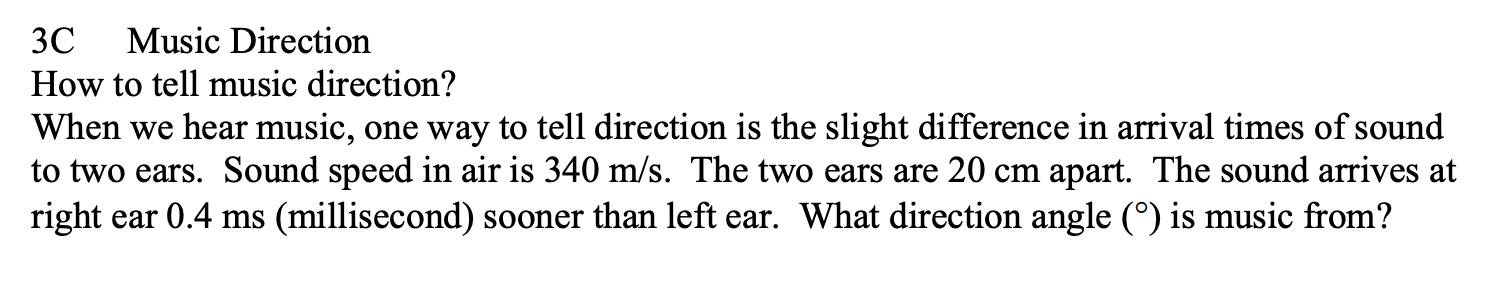 Solved 3C Music Direction How to tell music direction? When | Chegg.com