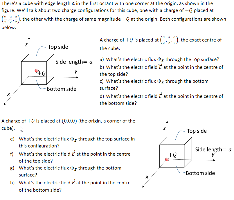 Solved There S A Cube With Edge Length A In The First Oct Chegg Com