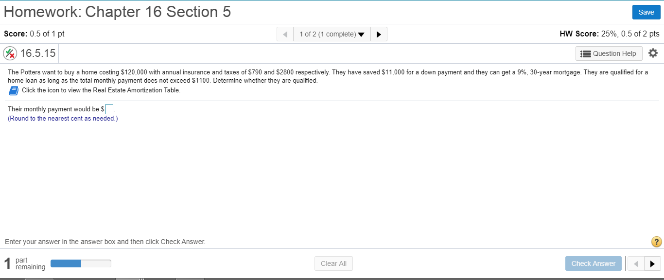 Solved Homework: Chapter 16 Section 5 Save Score: 0.5 Of 1 | Chegg.com