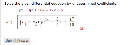 Solve The Given Differential Equation Chegg 