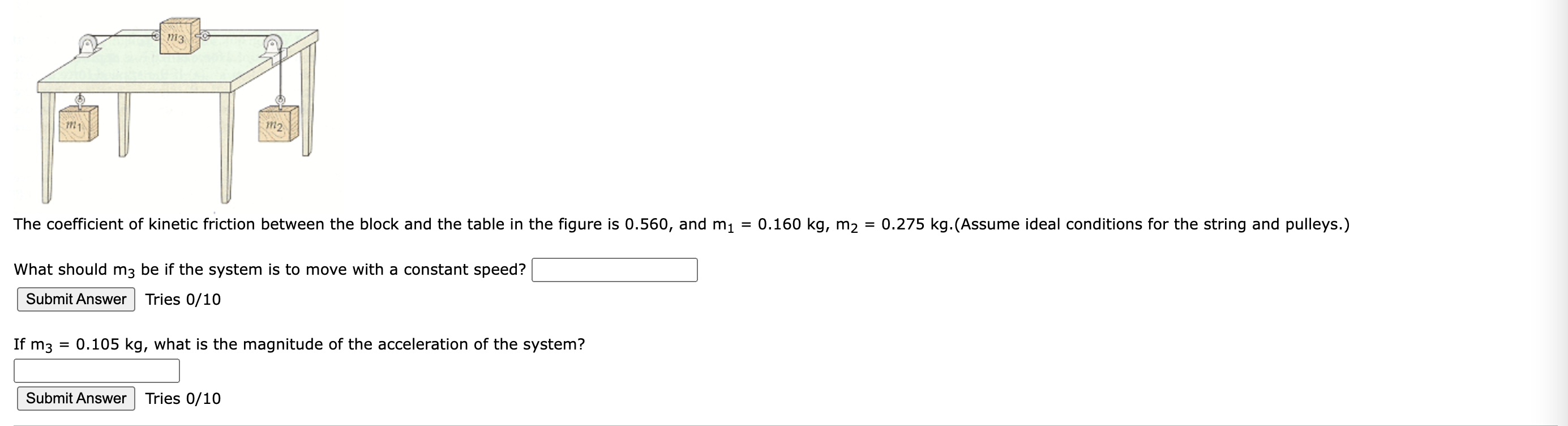 Solved The Coefficient Of Kinetic Friction Between The