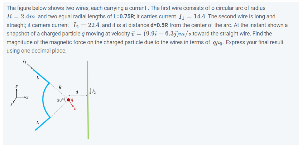 Solved The figure below shows two wires, each carrying a | Chegg.com