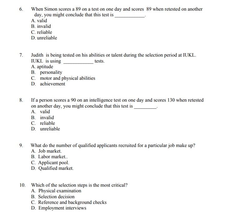 Solved 6. When Simon scores a 89 on a test on one day and | Chegg.com