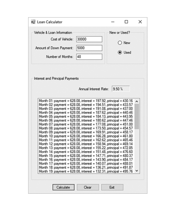 Solved Tutorial 5-12: Building the Vehicle Loan Calculator | Chegg.com