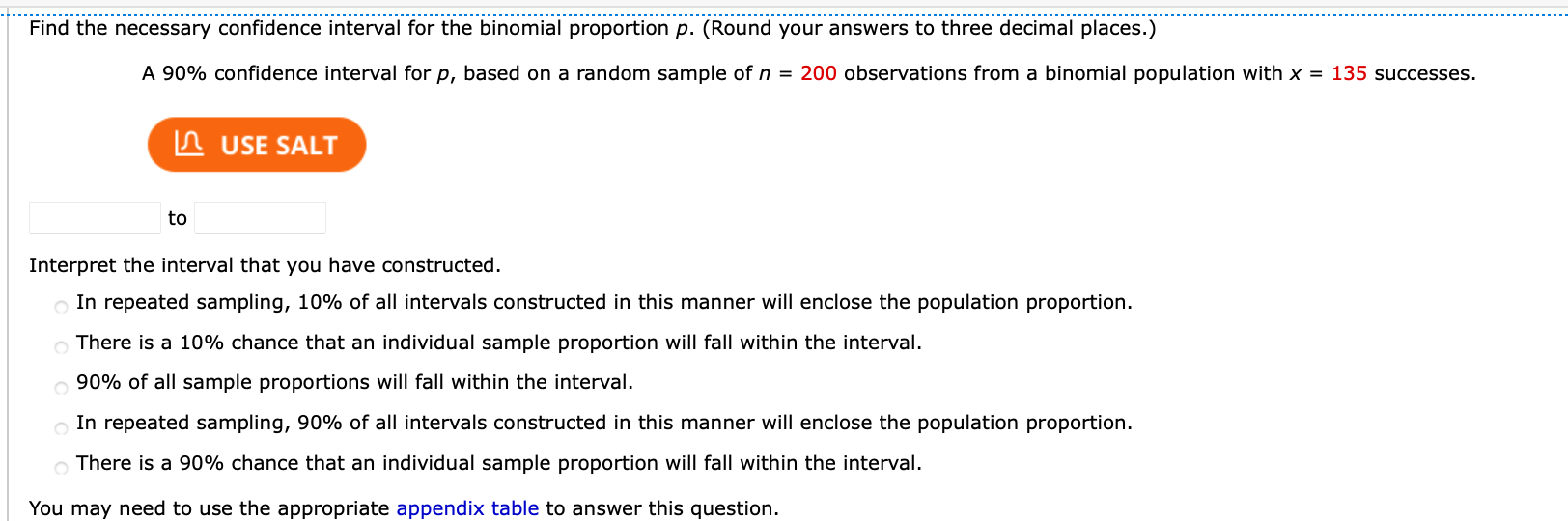 Solved Find the necessary confidence interval for the | Chegg.com