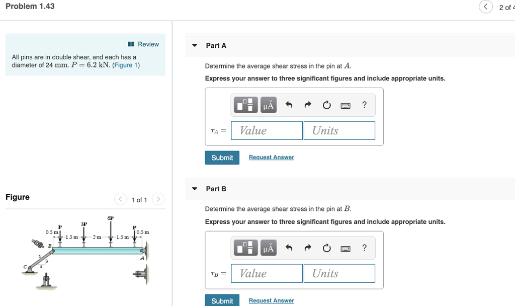 Solved Problem 1.43 2 of Review Part A All pins are in | Chegg.com