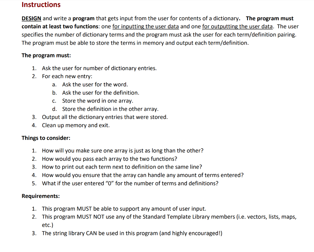Solved Instructions DESIGN and write a program that gets | Chegg.com