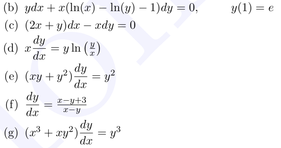 Solved Y 1 E Dy B Ydx X Ln X In Y 1 Dy 0 Chegg Com