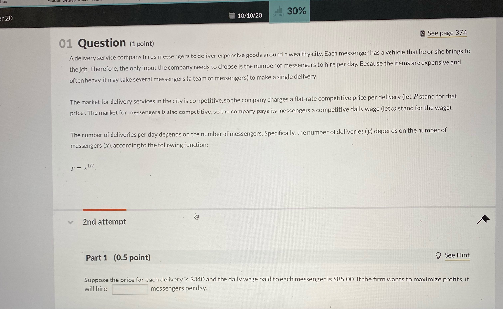 Solved 30 Er 10 10 See Page 374 01 Question 1 Chegg Com