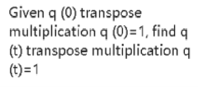 Solved 3. Prove that the unit quaternion constraint qỉ +q2 | Chegg.com