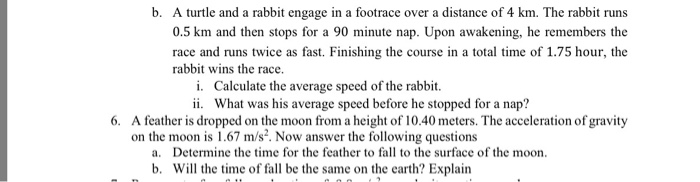 Solved A turtle and a rabbit engage in a footrace over a | Chegg.com