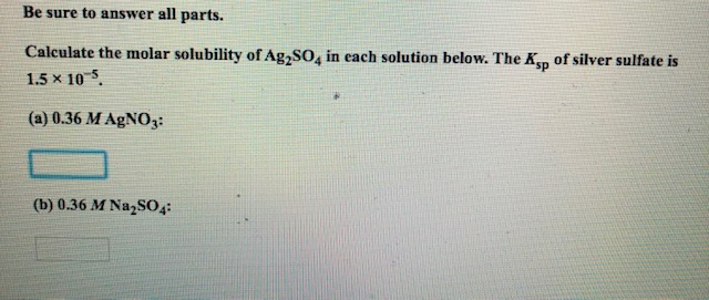 Solved Be Sure To Answer All Parts. Calculate The Molar | Chegg.com