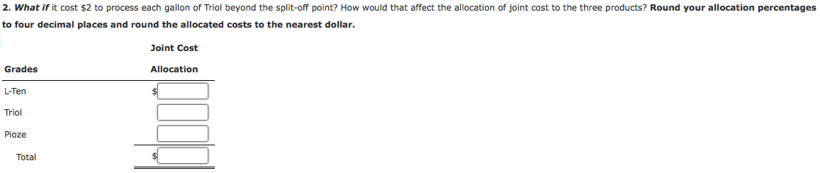 Solved Allocating Joint Costs Using The Net Realizable Value | Chegg.com