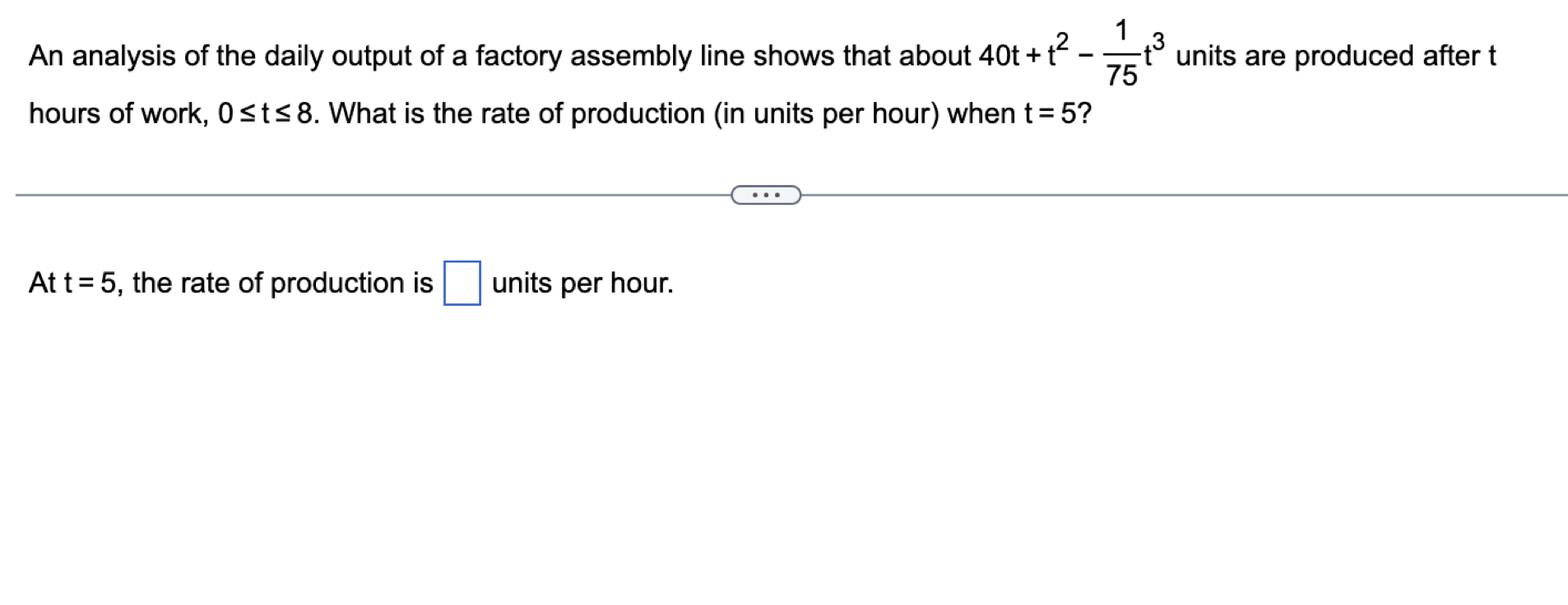 Solved An analysis of the daily output of a factory assembly | Chegg.com