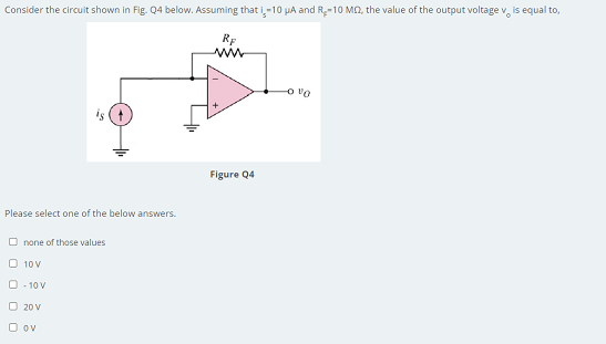 Solved Consider The Circuit Shown In Fig. Q4 Below. Assuming | Chegg.com