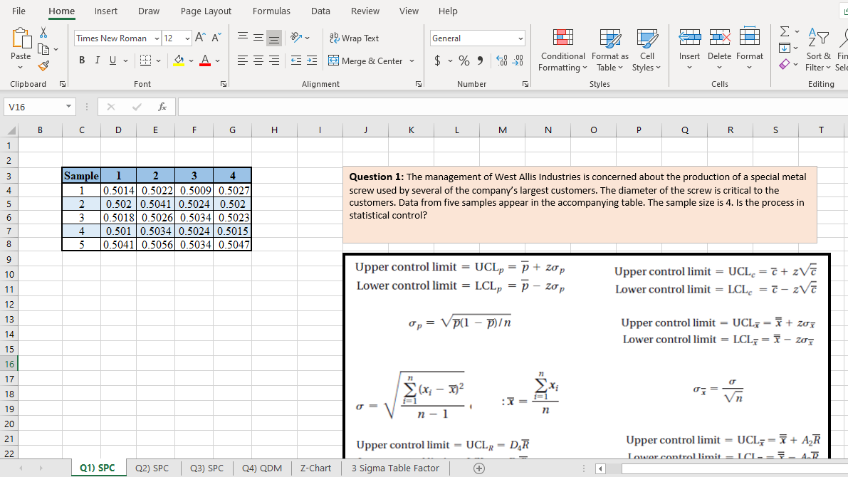 Solved File Home Insert Draw Page Layout Formulas Data | Chegg.com