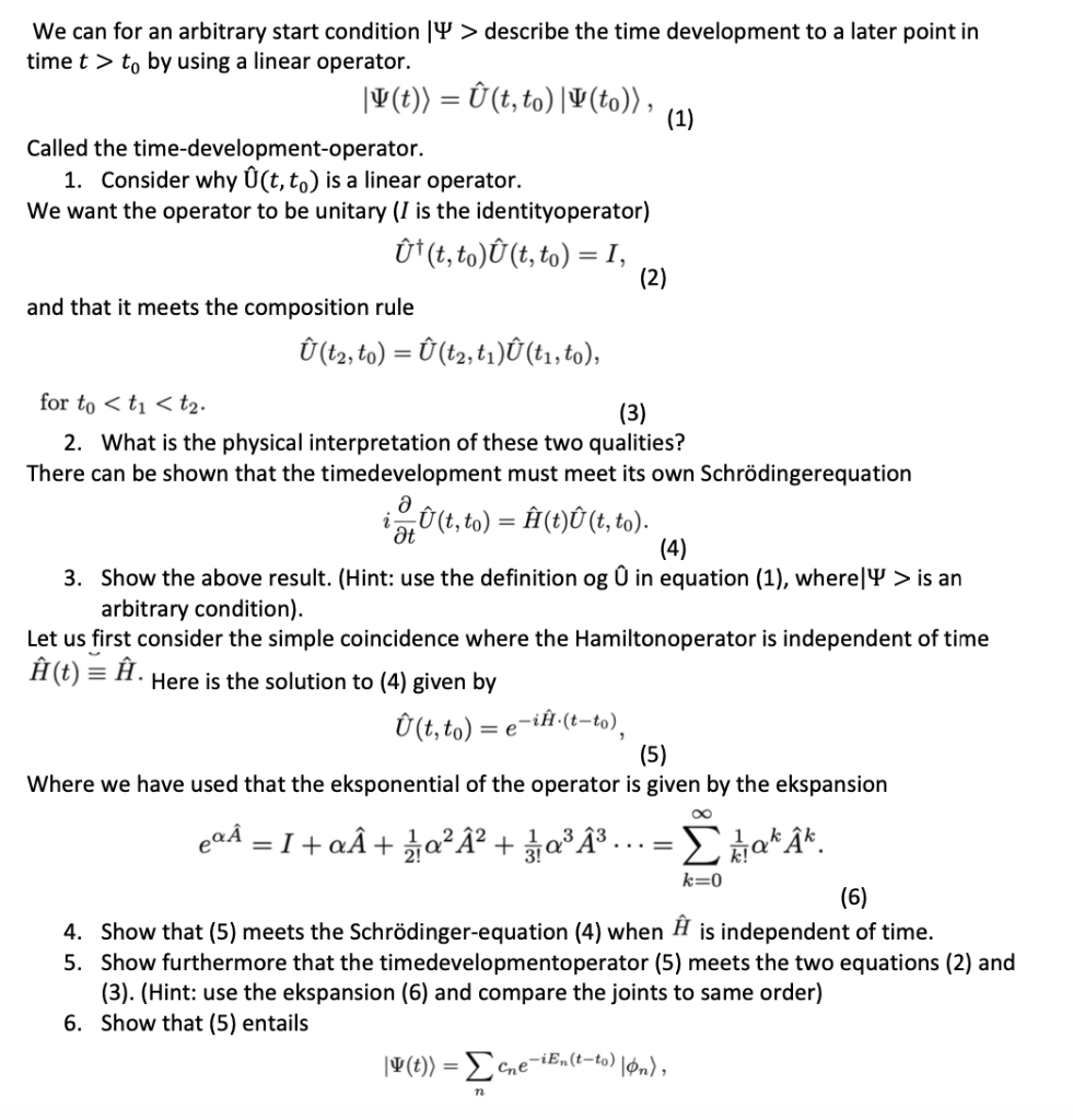 Solved We Can For An Arbitrary Start Condition Y Descri Chegg Com