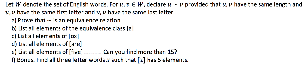 solved-let-w-denote-the-set-of-english-words-for-u-v-e-w-chegg