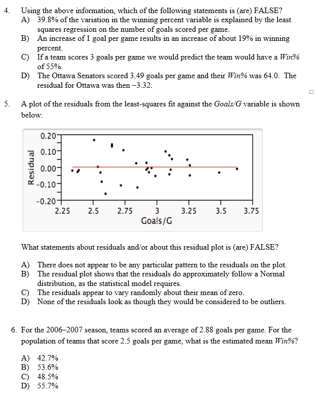 Solved As in most professional sports, statistics are