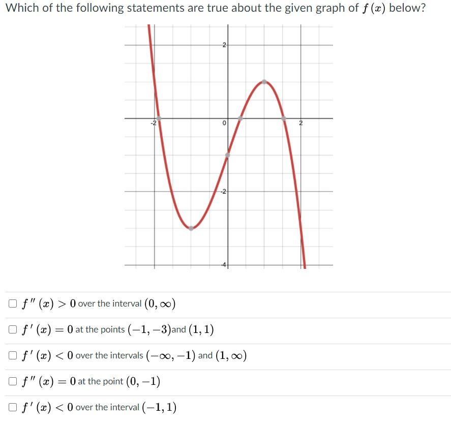 Solved Which Of The Following Statements Are True About T Chegg Com