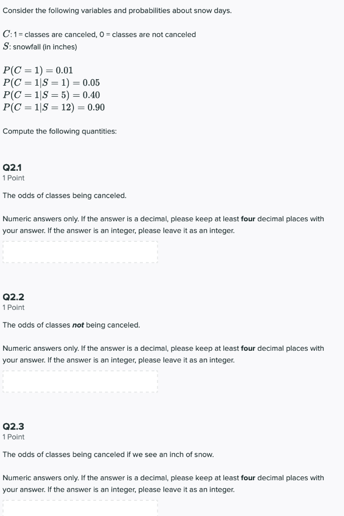 Solved Numeric answers only. If the answer is a decimal, | Chegg.com