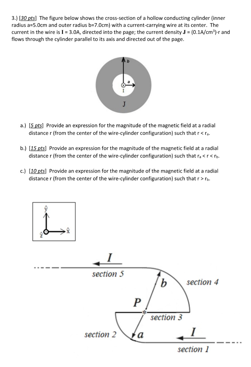 Solved 3.) (30 Pts) The Figure Below Shows The Cross-section 