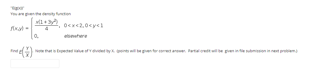 Solved "E(g(x))" You are given the density function *(1 + | Chegg.com