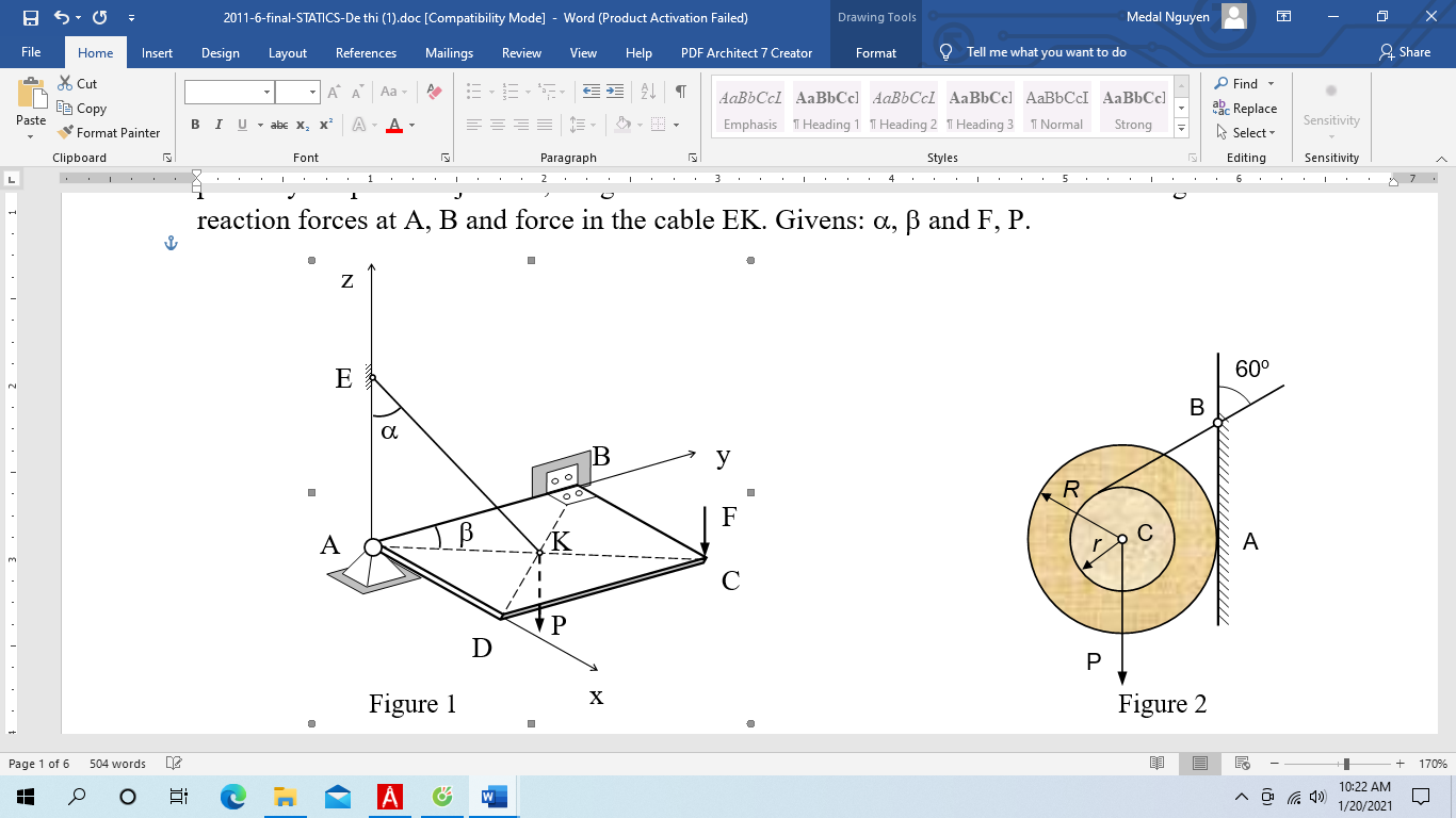 Solved Mechanics Engineering Statics 1 The Homogeneous Chegg Com