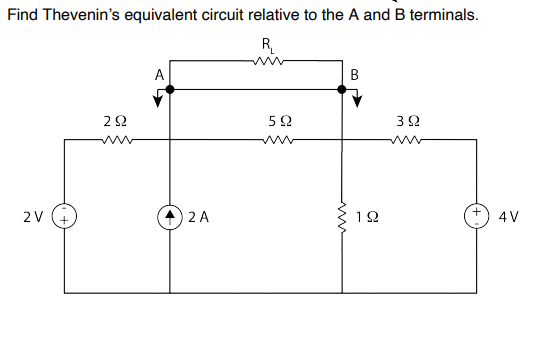 Solved Find Thevenins Equivalent Circuit Relative To The A