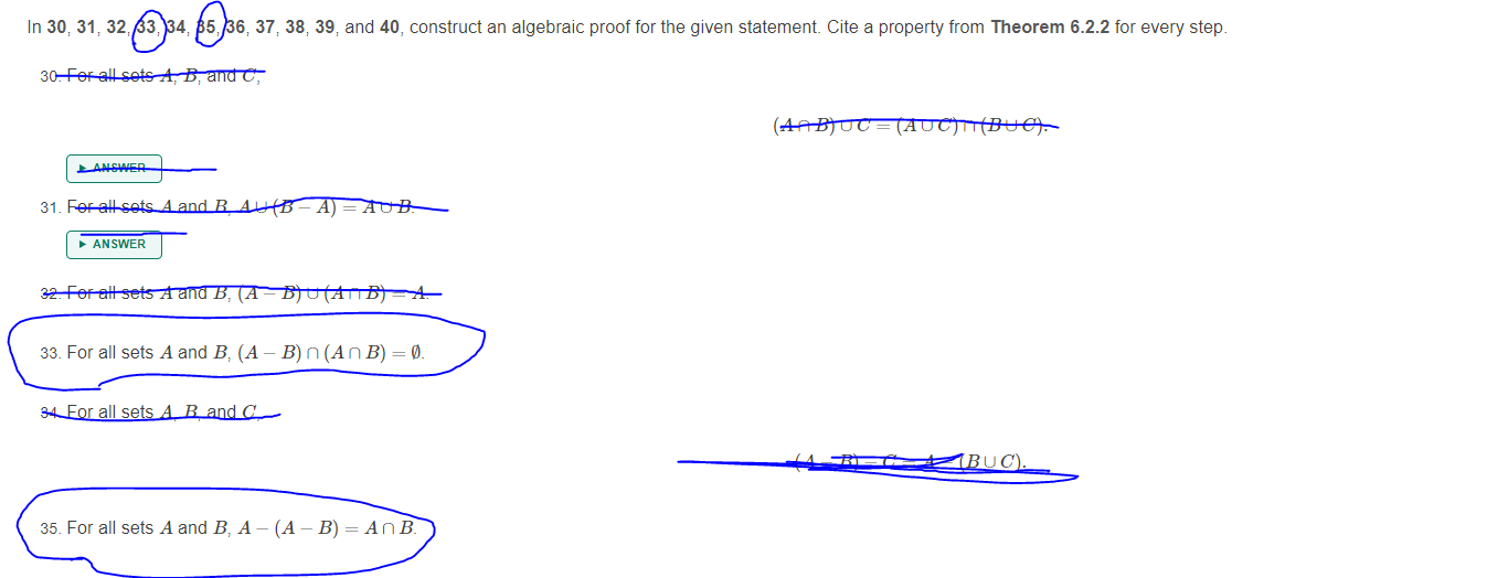 Solved In 30, 31, 32, 33, 34, 35, 36, 37, 38, 39, and 40, | Chegg.com