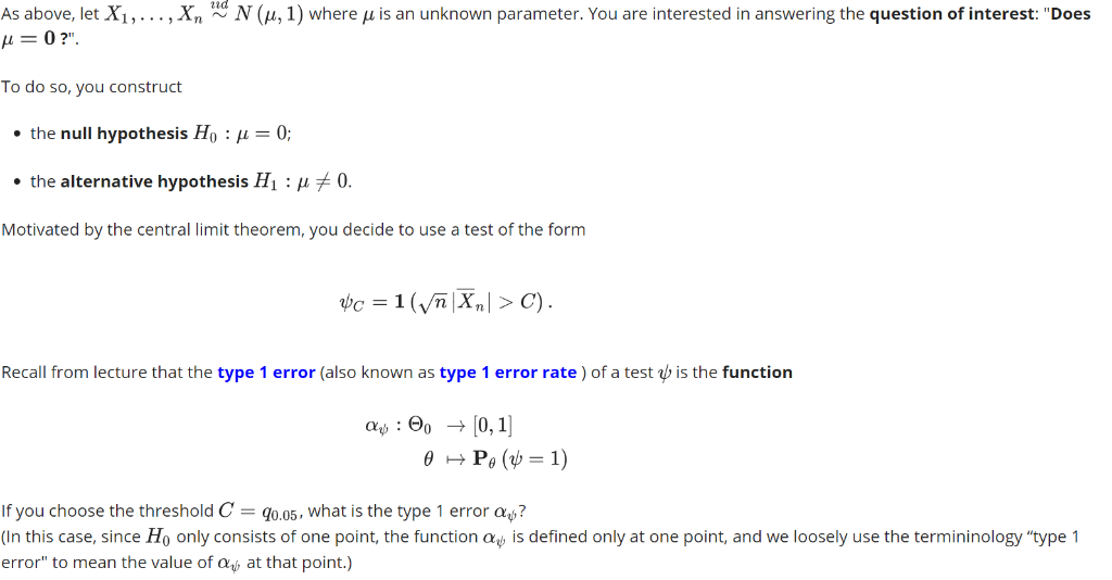 in hypothesis testing type 1 error occurs when