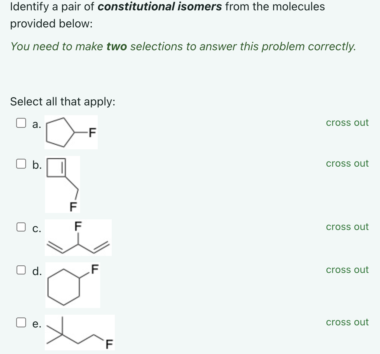 Solved Identify A Pair Of Constitutional Isomers From The | Chegg.com