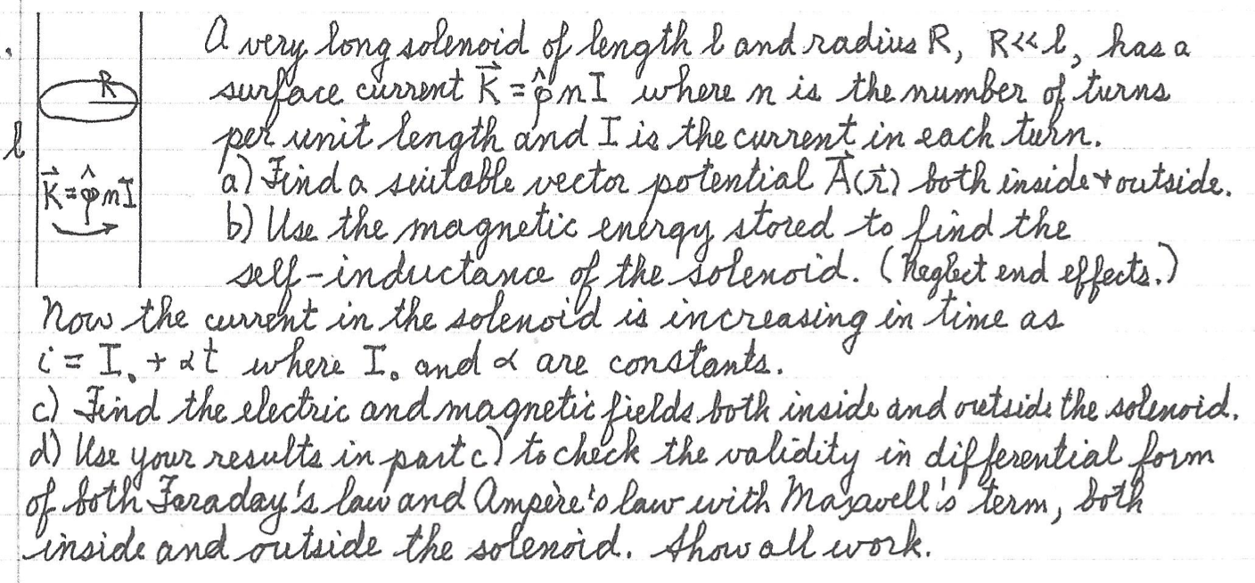 Solved Electrodynamics: I Need Help With Part B,C,D Please. | Chegg.com