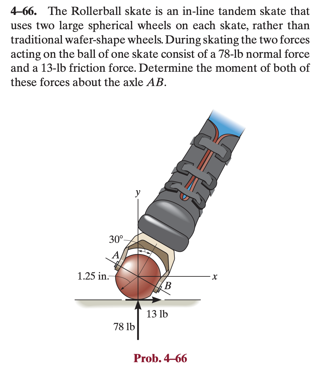 Solved 466. The Rollerball skate is an inline tandem skate