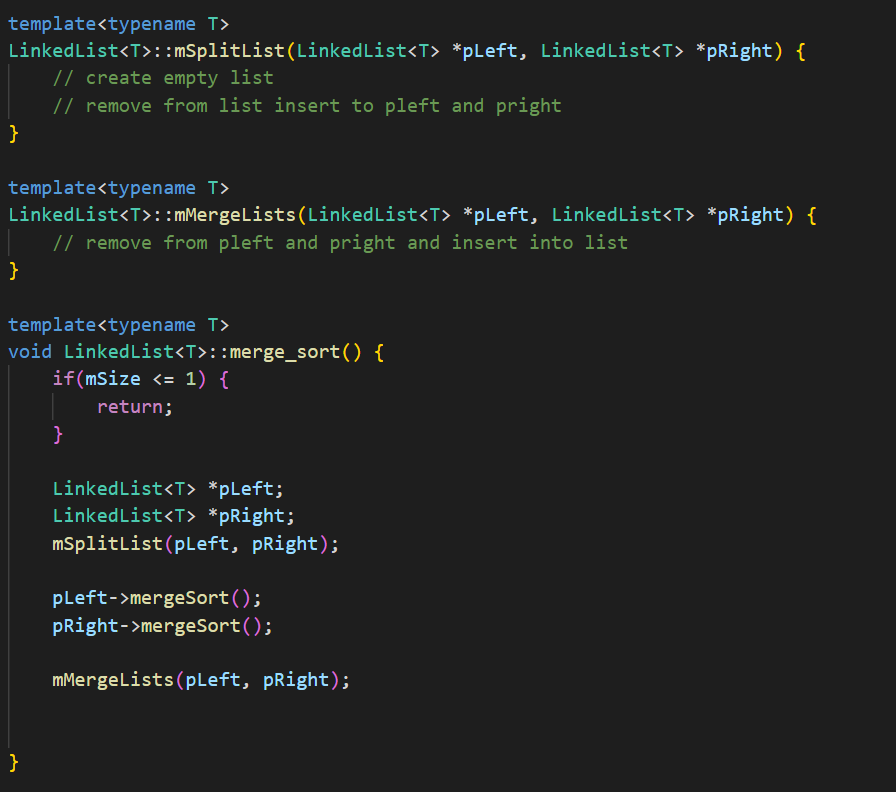 Solved I am using a templated linked list class and I need | Chegg.com