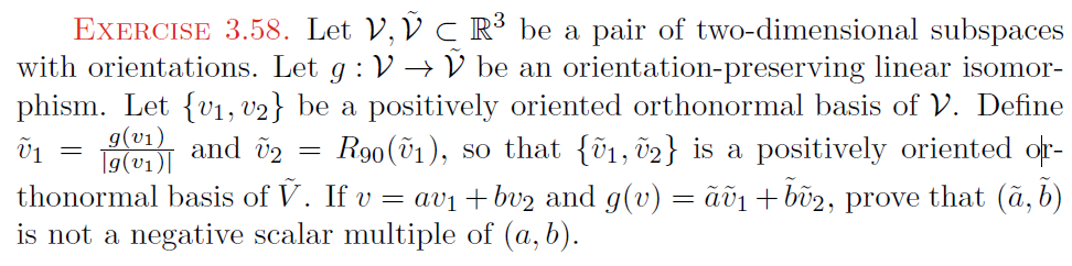 Solved Exercise 3 58 Let V N C R3 Be A Pair Of Two Dime Chegg Com