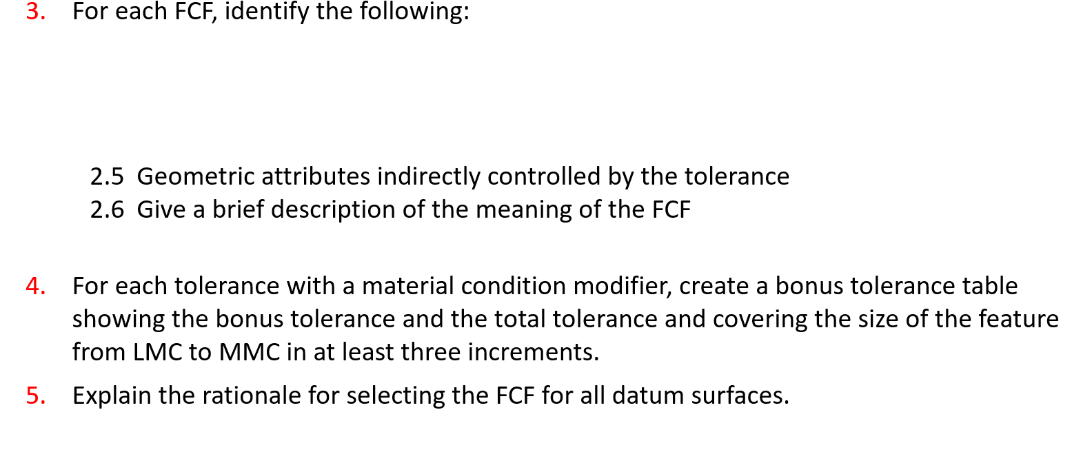 Solved 3 For Each Fcf Identify The Following 2 5 Geome Chegg Com