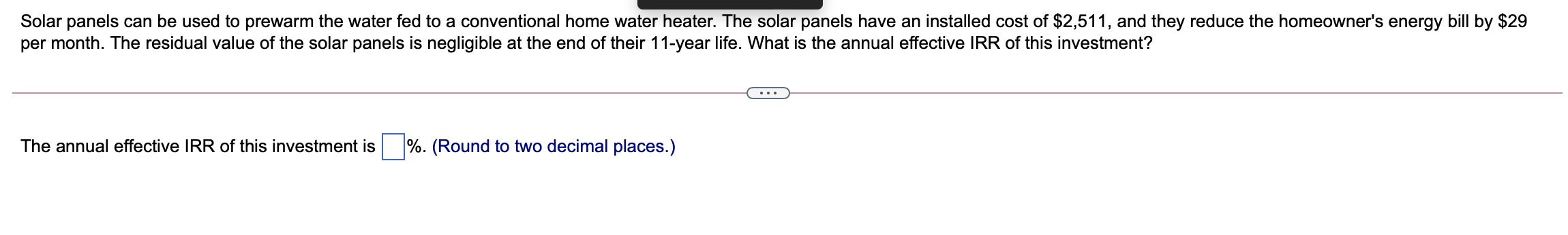 Solved Solar panels can be used to prewarm the water fed to | Chegg.com