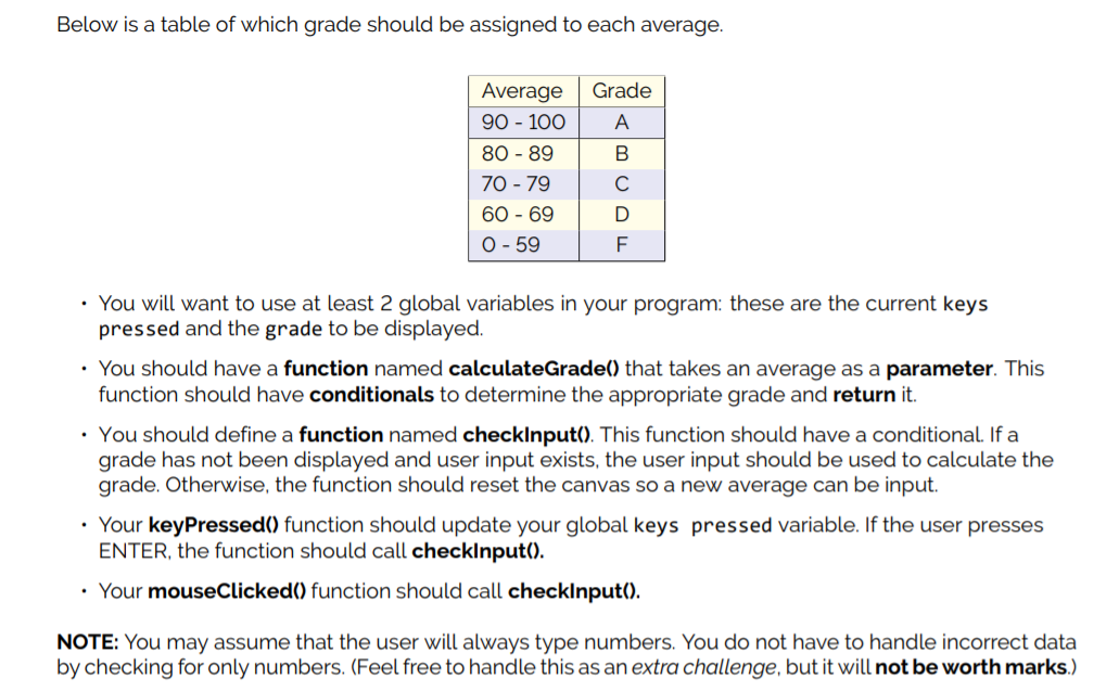 Purpose: Practice with conditionals; practice with | Chegg.com