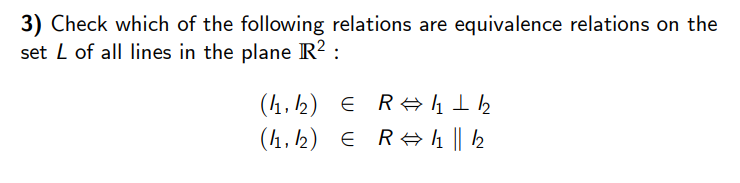 Solved 3) Check which of the following relations are | Chegg.com